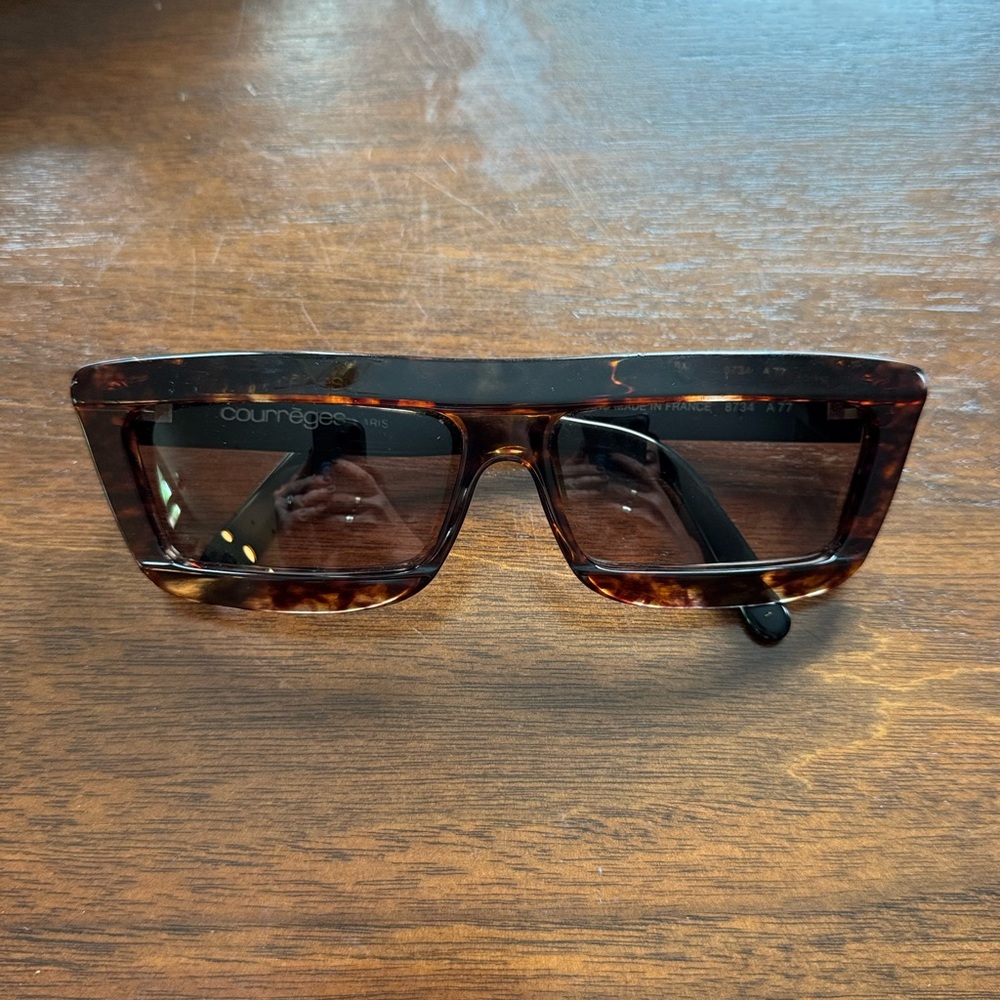 Courrèges Tortoise Shell Sunglasses